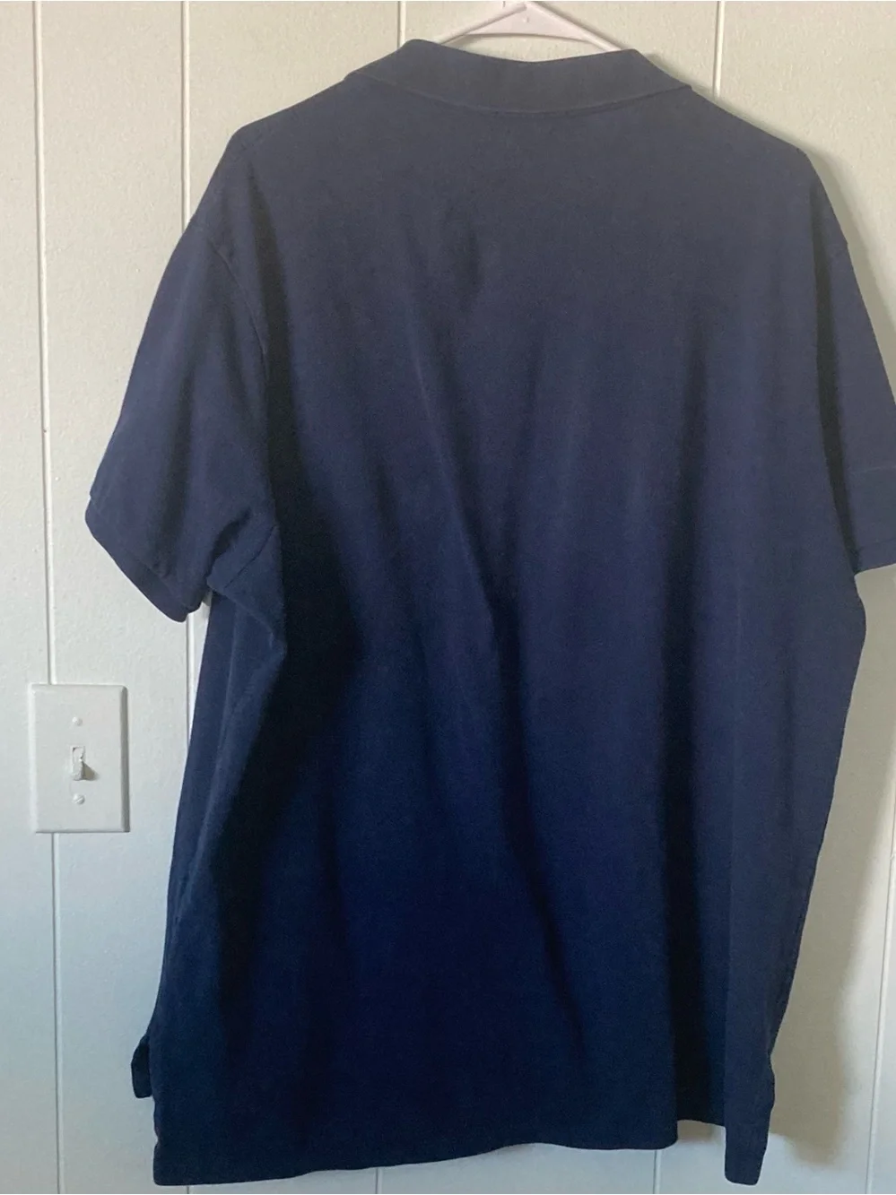 Ralph Lauren SZ XXL Custom fit Navy Polo with Red Pony Embroidery 100% Cotton.